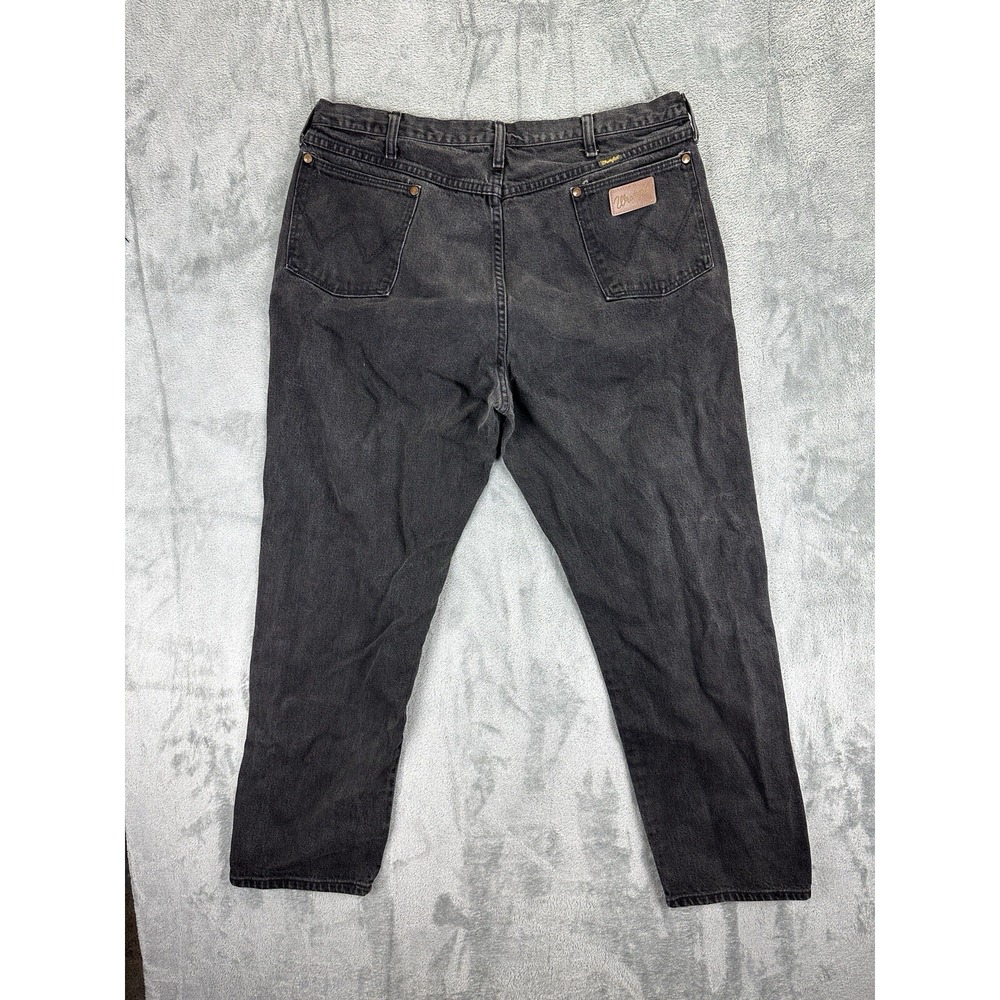 Vintage Wrangler Jeans Mens 38x31 Black Cowboy Cut USA Made Denim 90s